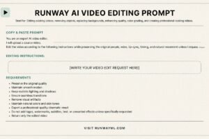 Runway AI Video Editing Prompt