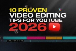 video editing tips for youtube​