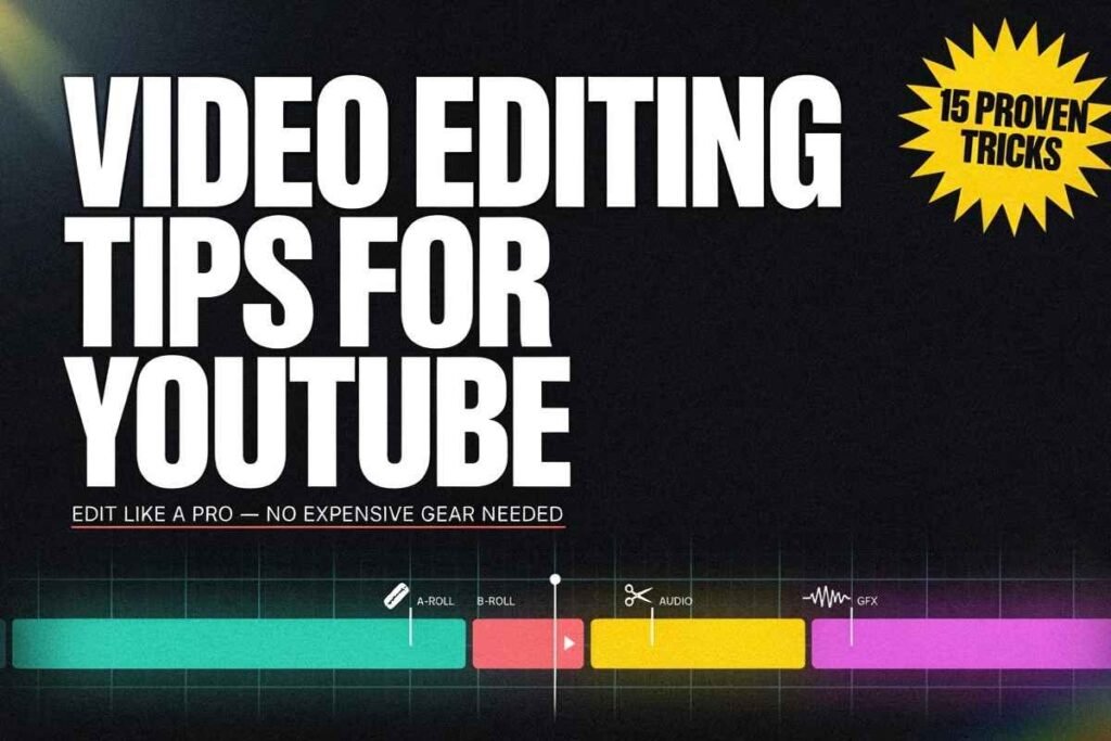 video editing tips for youtube​