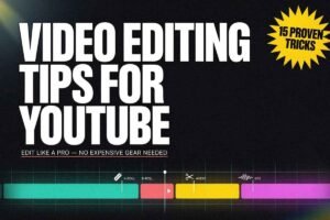 video editing tips for youtube​